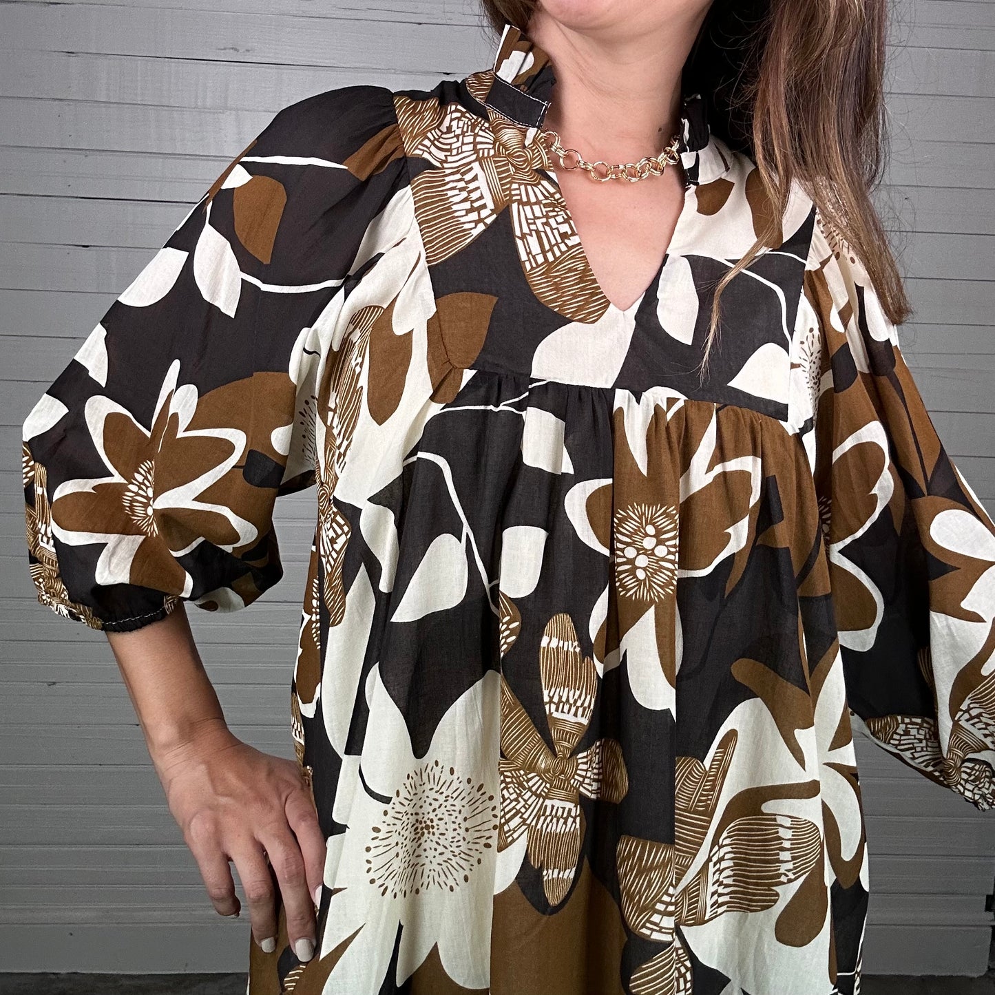 Cassidy Mini Dress | Camel Mix