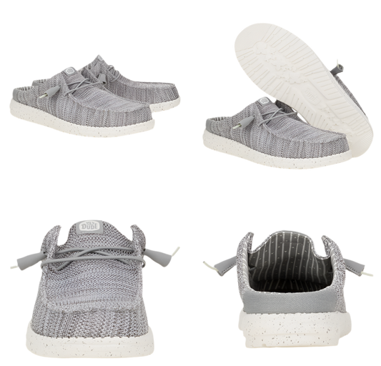 Hey Dude | Men | Wally Slip Stretch Sox | Granite Grey