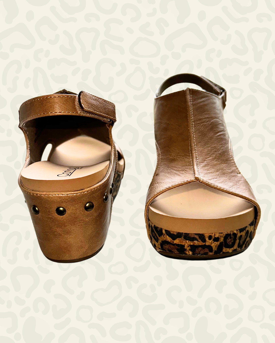 CORKYS | Carley | Taupe Smooth Leopard