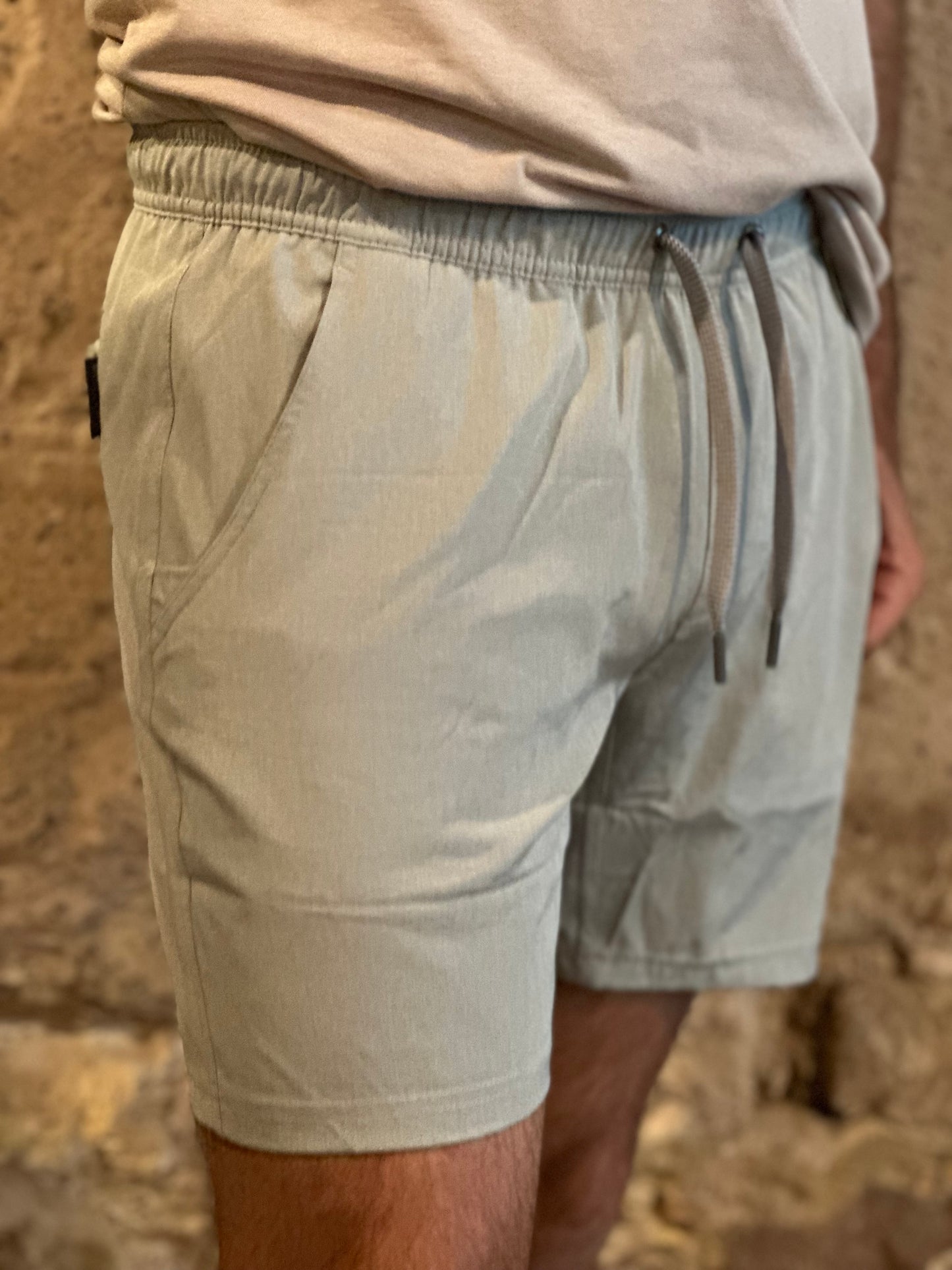 Burlebo | Athletic Short | Light Grey Grey Aztec Liner 7" The Original