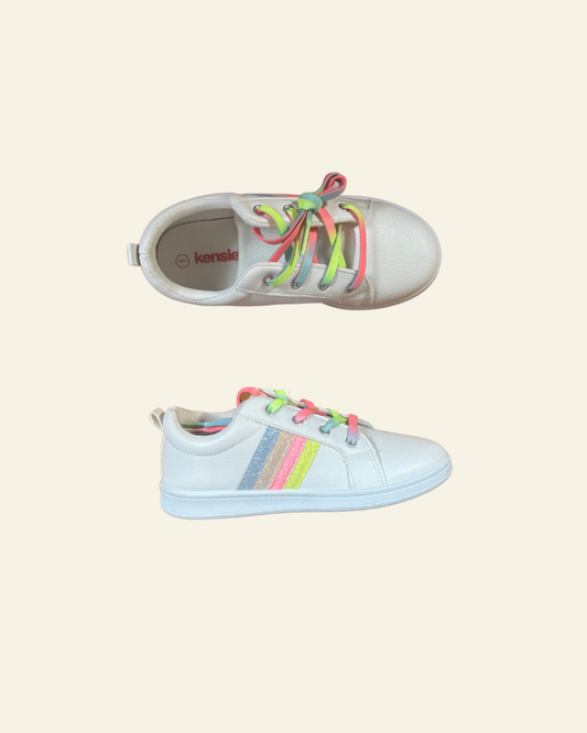 Rainbow Girls Sneaker | White