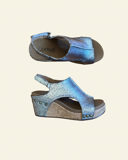 CORKYS | Carley | Silver Crackle