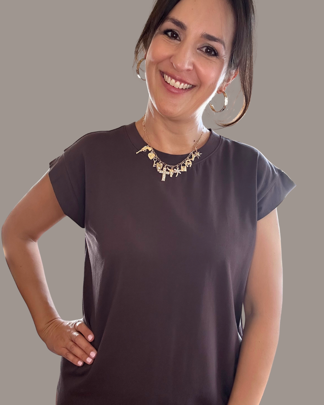 Everyday Midi Tee Dress | Mahogany