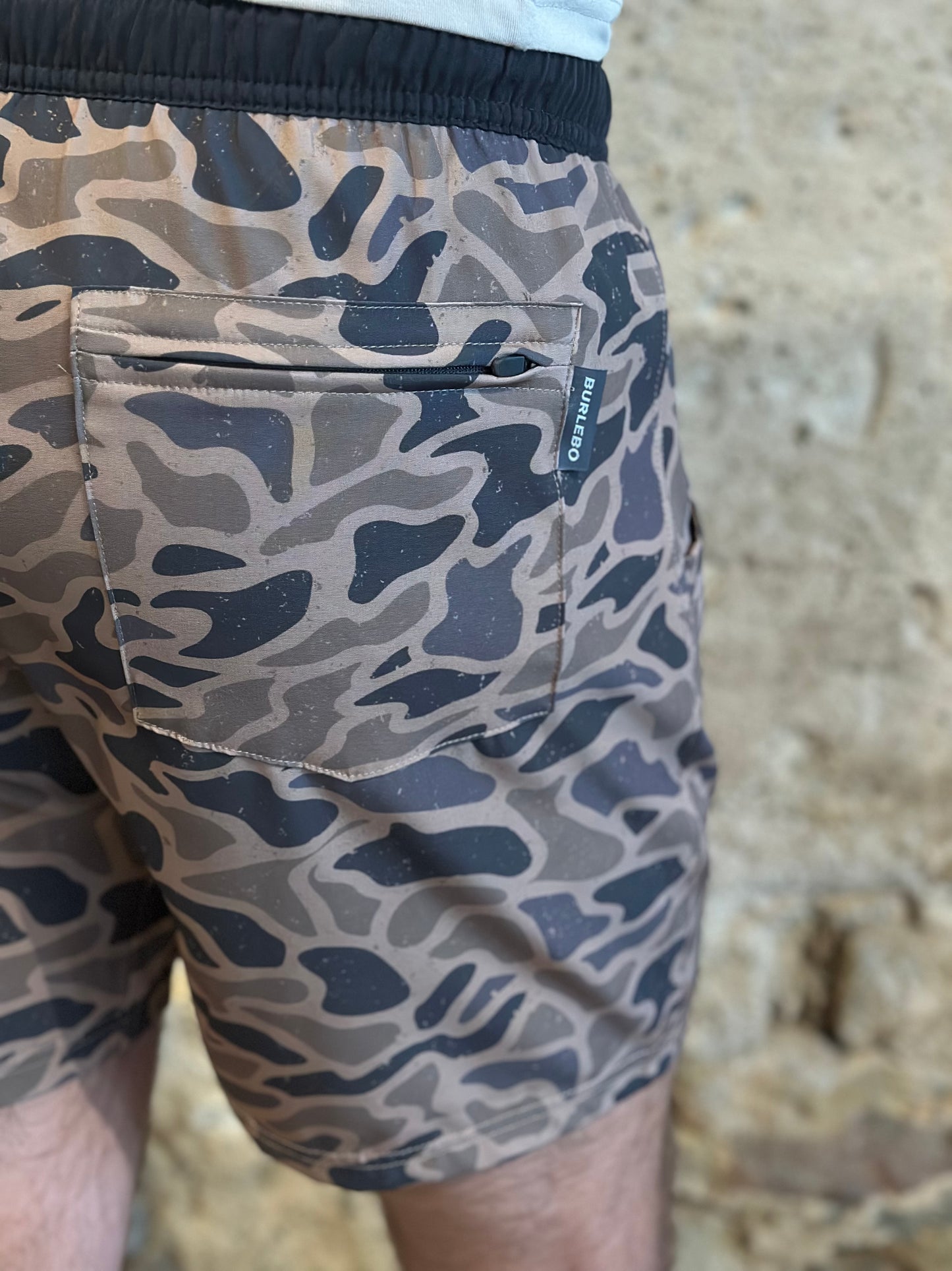 Burlebo | Athletic Shorts | Gauge Camo Black Liner 7" The Original
