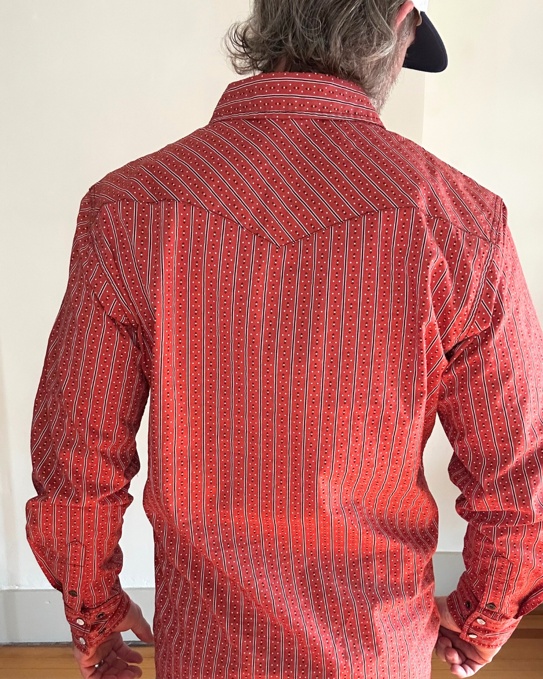 Cinch Mens Print Long Sleeve Print | Modern | Red Diamonds