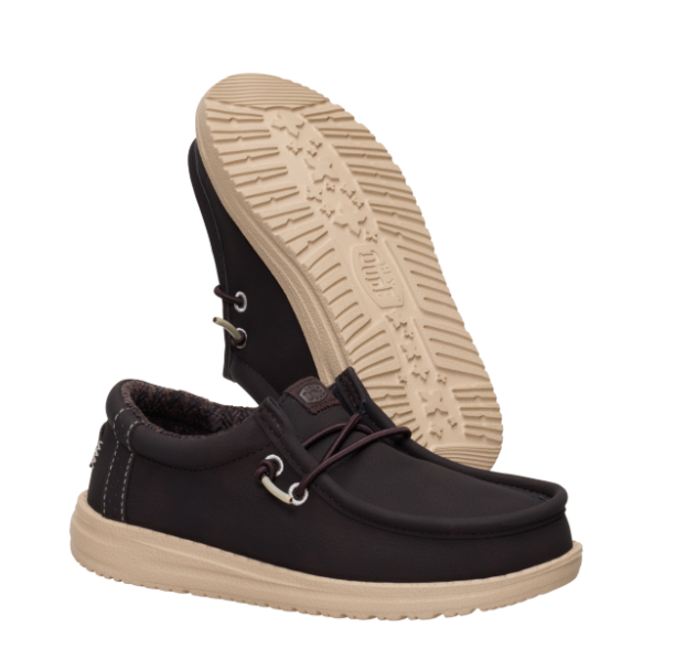 HEYDUDE | Youth | Wally Classic Mole Brown