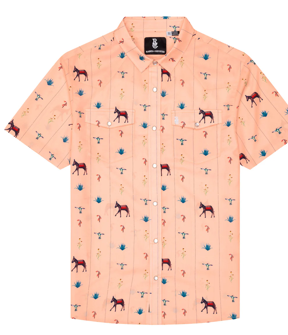Raised by Coyotes | Burro Pearl Snap