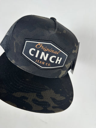 Cinch | Mens Cap | Black Camo w/ Logo