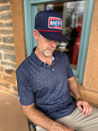 Burlebo | Performance Polo | Stars & Stripes Navy