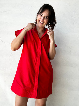 Poppy Mini Dress | Red