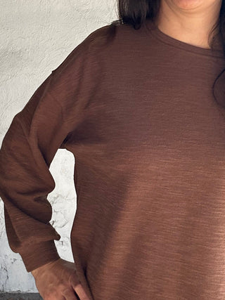 Daniela Knit Top | Brown