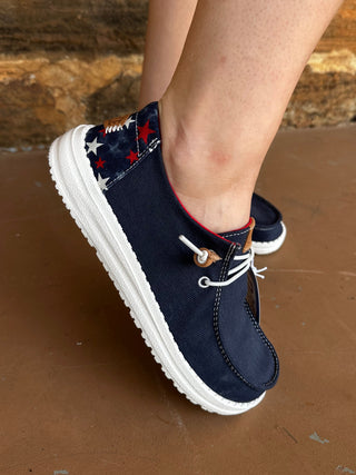 Hey Dude | Wendy Americana Stars | Navy + Multi