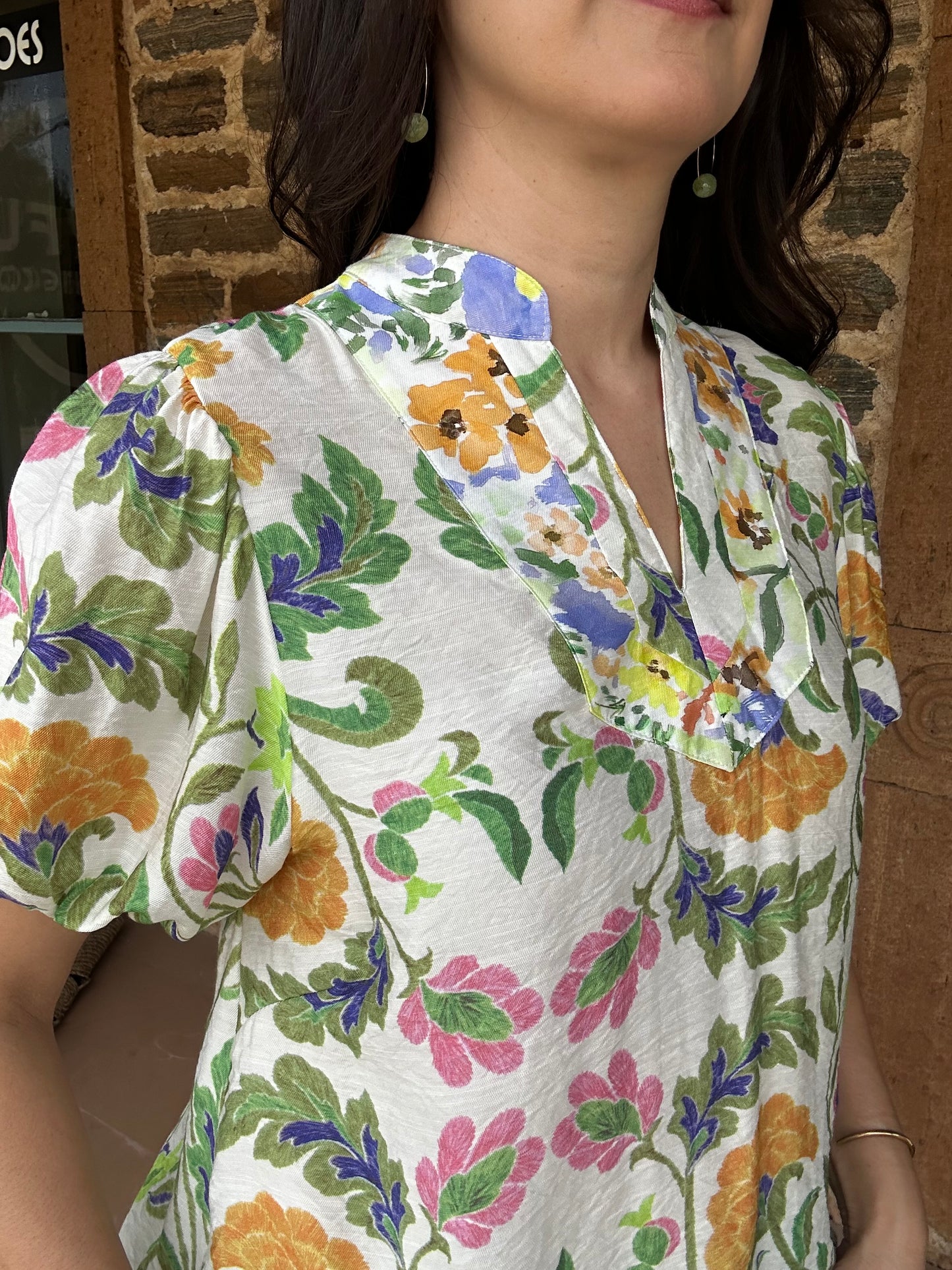 Maritza Short Sleeve Top | Green