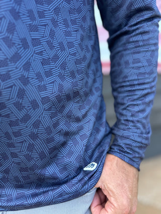 Burlebo | Performance Hoodie | Stars & Stripes - Navy
