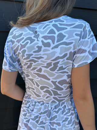 Burlebo | YOUTH | Moxie Dress | White Camo