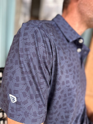 Burlebo | Performance Polo | Stars & Stripes Navy