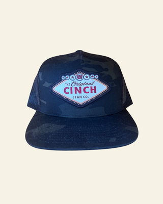 Cinch Mens Trucker Cap | Black Vegas Inspired