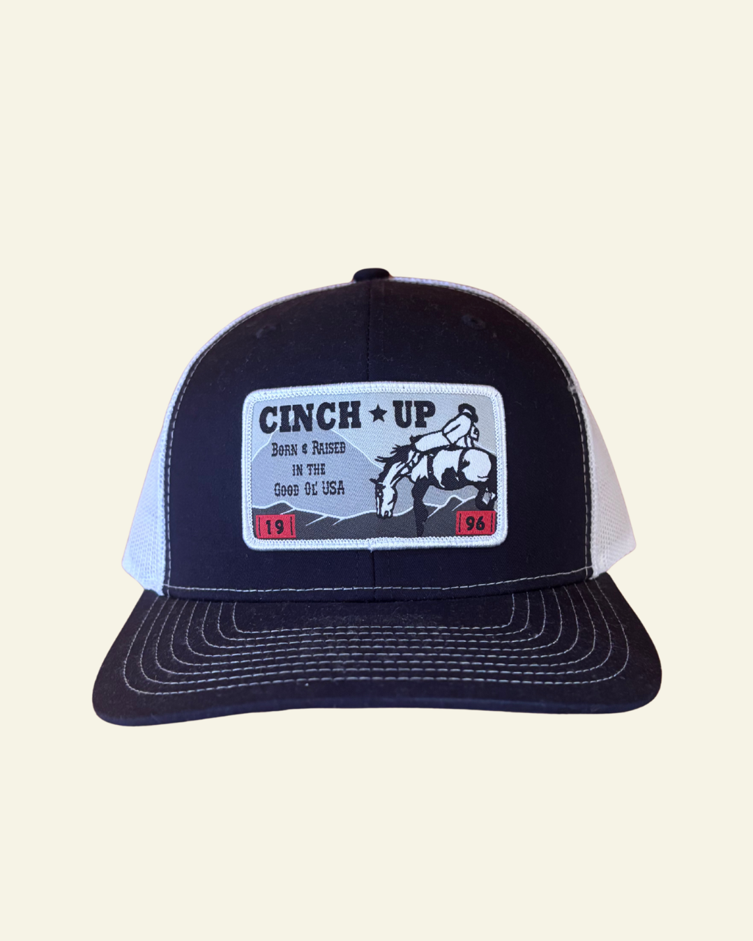 Cinch Up Cap | Navy + White