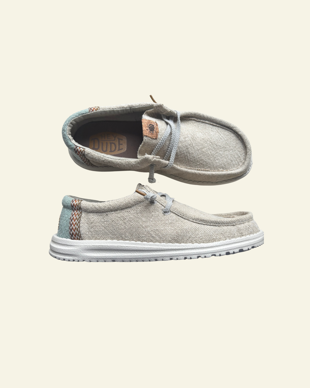 Hey Dude | Men | Wally Jute Stone Grey Iceberg Green