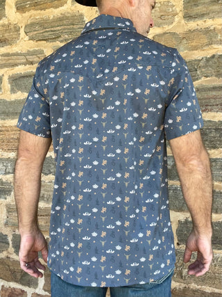 Burlebo | Performance Western Shirt | Desert Night