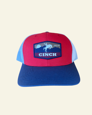 Cinch Mens Trucker Cap | Red