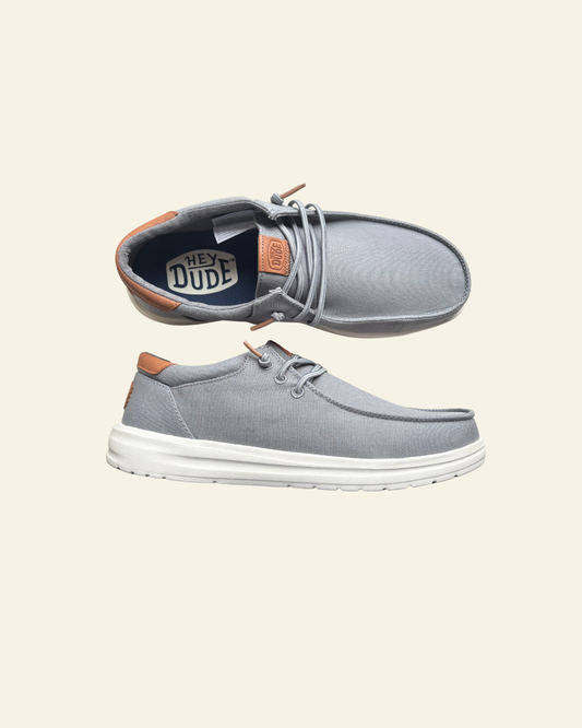 Hey Dude | Men | Paul Canvas | Monument Grey