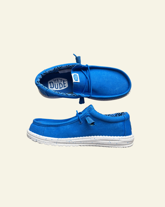 HEYDUDE | Men | Wally Stretch Canvas Blue