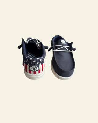 HEYDUDE | Men | Wally Americana Navy White