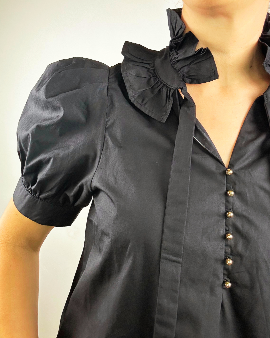 Europa Short Sleeve Top | Black