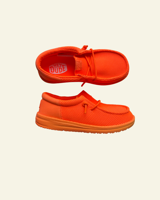 HEYDUDE | Youth | Wally Youth Funk Mono Neon Orange