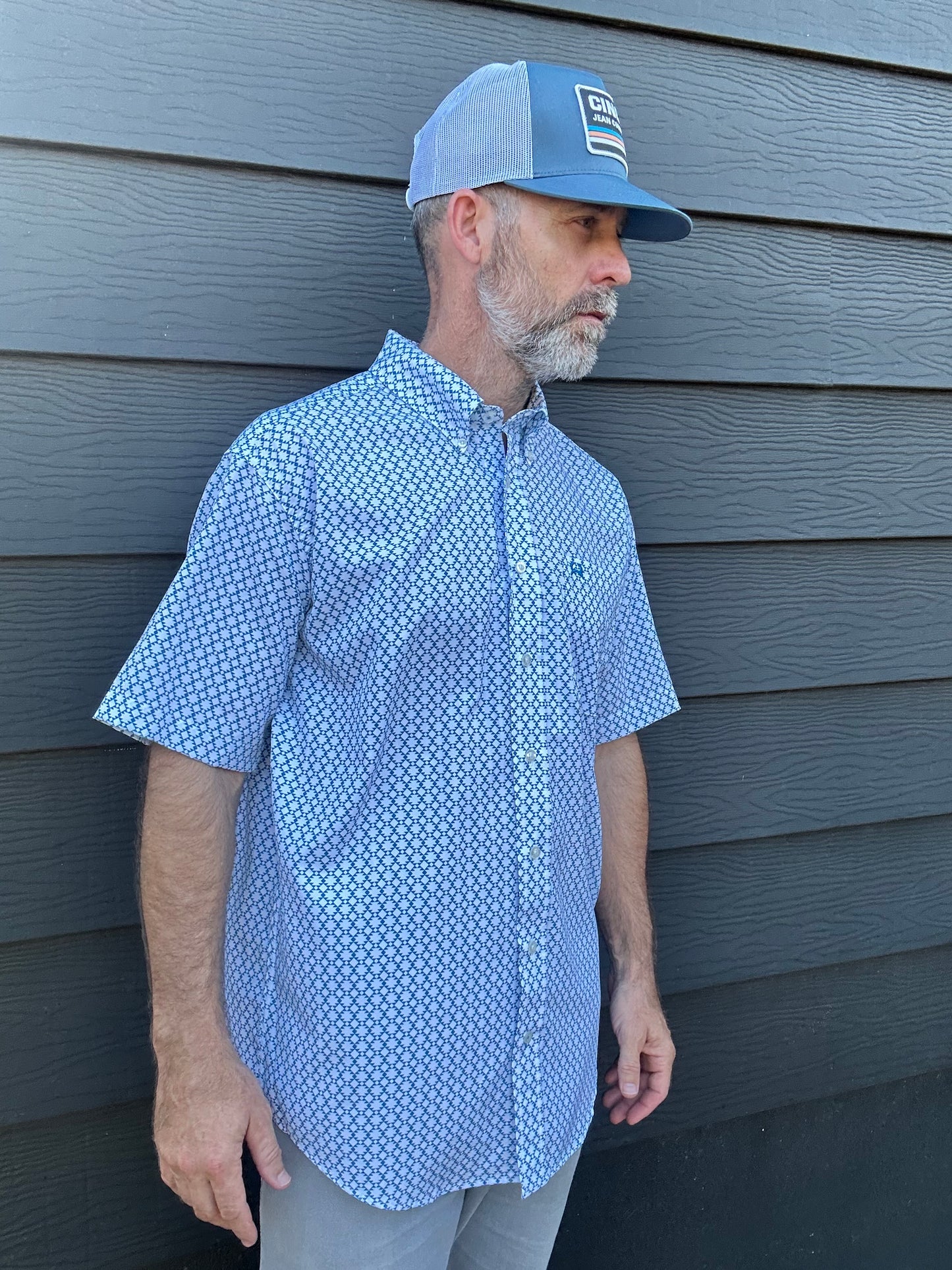 Cinch ArenaFlex Short Sleeve| Abstract BLue