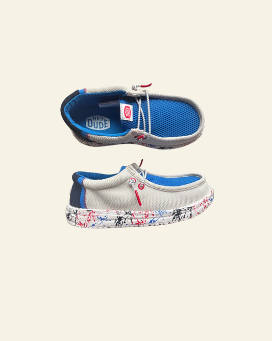 HEYDUDE | Youth | Wally Y Summer Mesh White / Blue