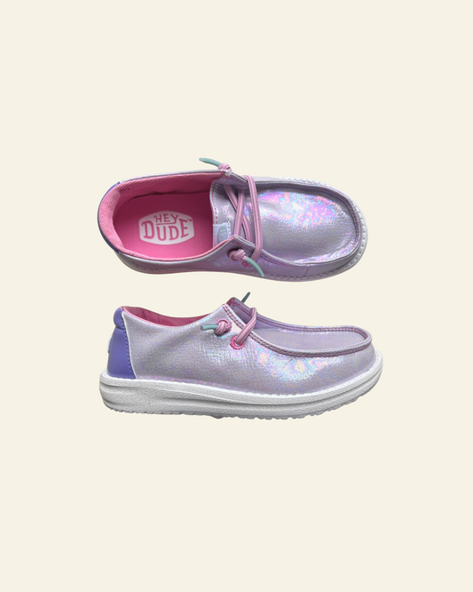 HEYDUDE | Youth | Wendy Y Iridescent Sparkle Purple