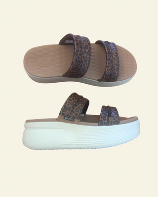 Hey Dude | Austin Slide | Tan Leopard