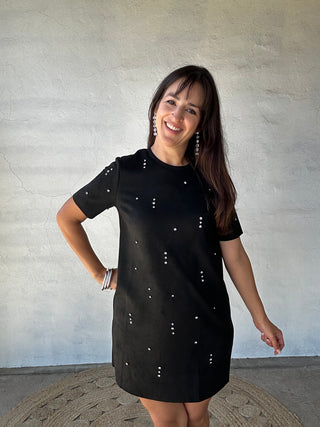 Diamonds in the Sky Mini Dress | Black