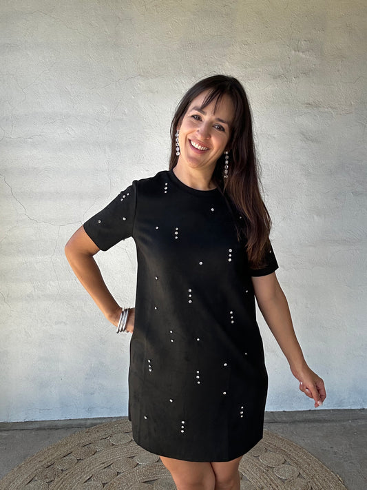Diamonds in the Sky Mini Dress | Black