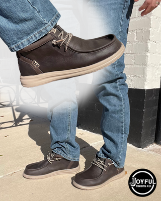 HEYDUDE | Wally Mid Gripr Classic | Mole Brown