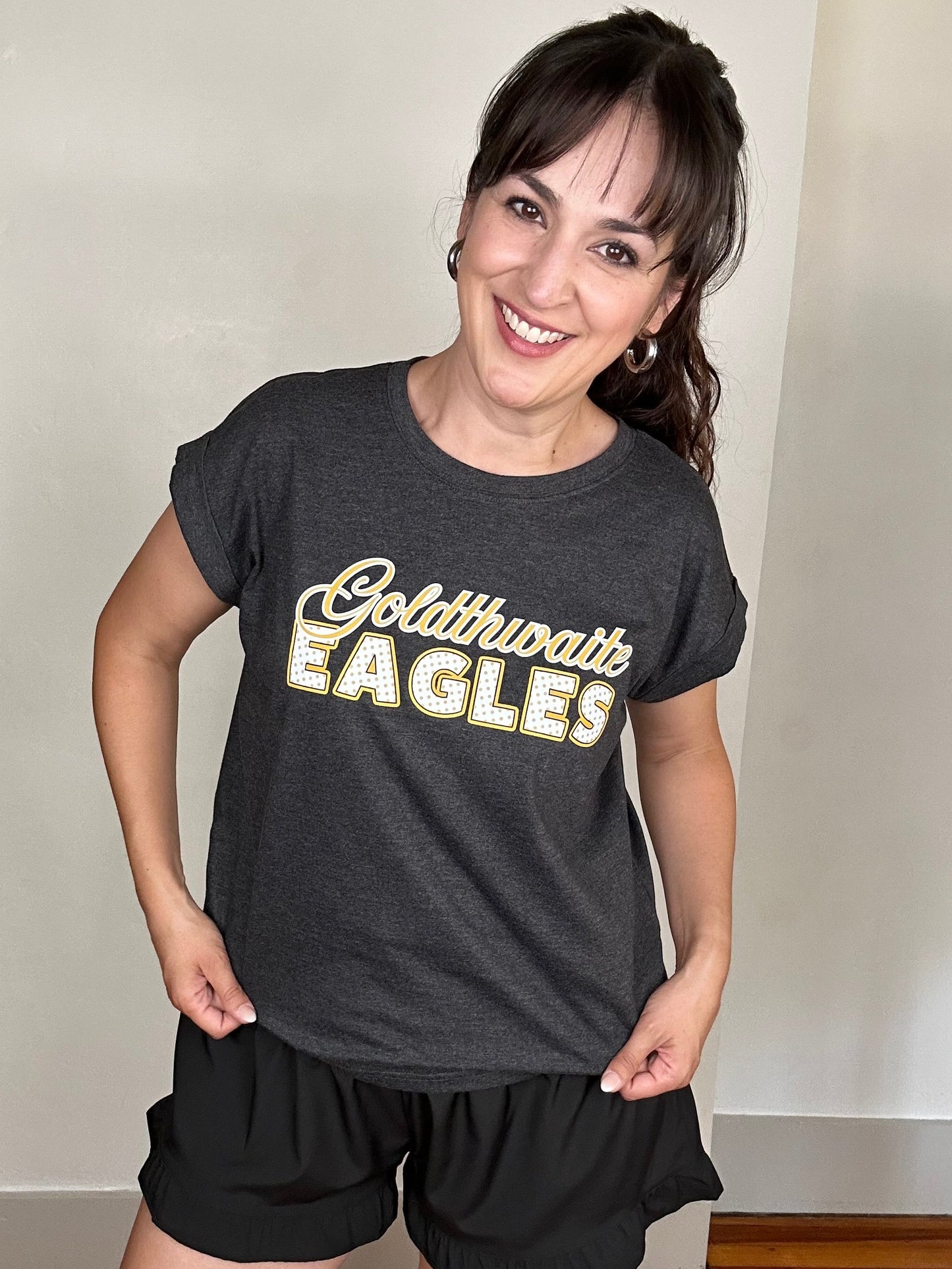Game Day Tee | Goldthwaite Eagles | Charcoal
