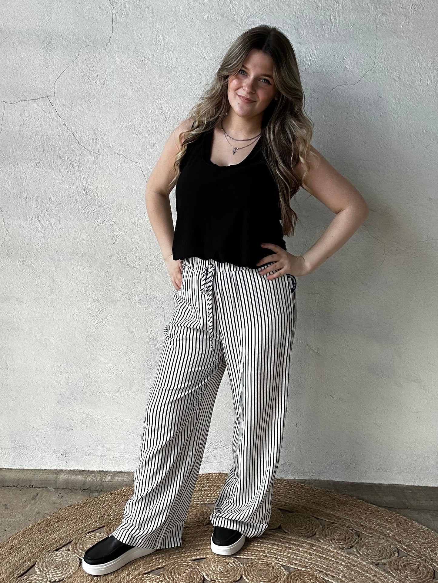 Raw Edge Slub Tank | Black