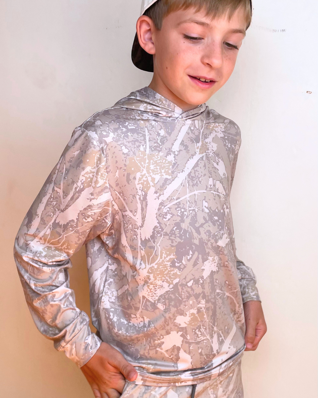 Burlebo | YOUTH | Performance Hoodie | Drifter Camo