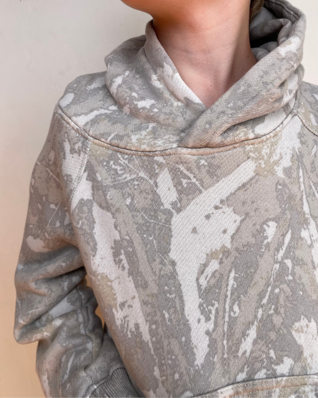Burlebo | YOUTH | Vintage Washed Fleece Hoodie | Drifter Camo