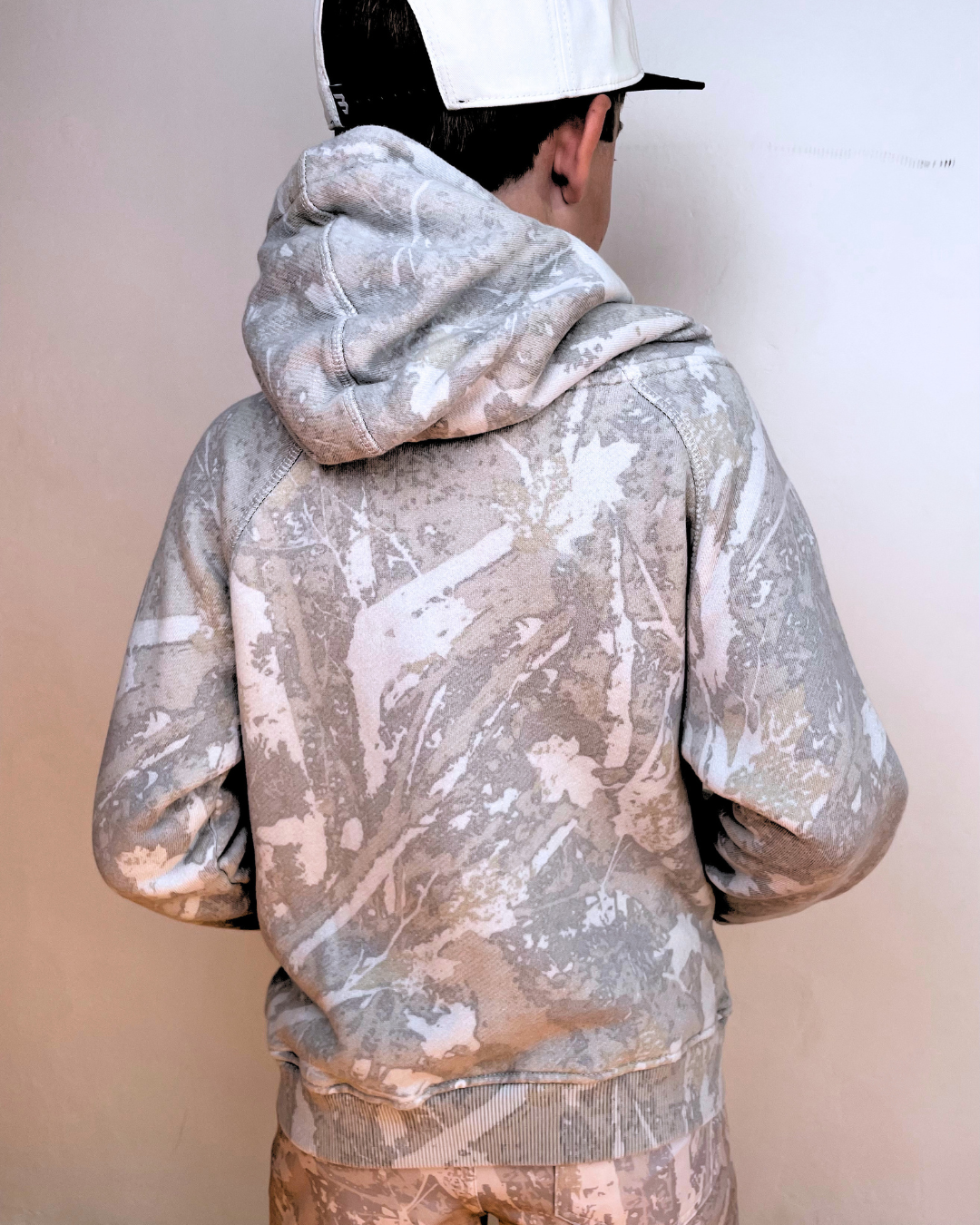 Burlebo | YOUTH | Vintage Washed Fleece Hoodie | Drifter Camo