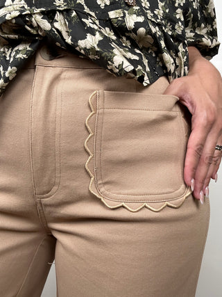 Whitney Wide Leg Pants | Camel