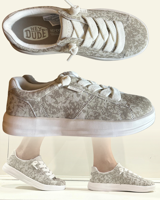 HEYDUDE | Women | Karina Duo Classic Camo | Snow White Camo