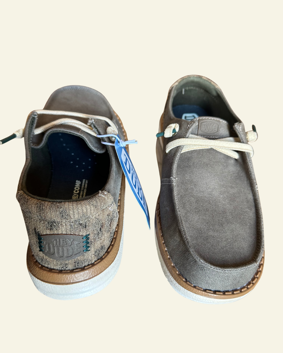 HEYDUDE | Women | Wendy Workwear Leo | Dark Olive