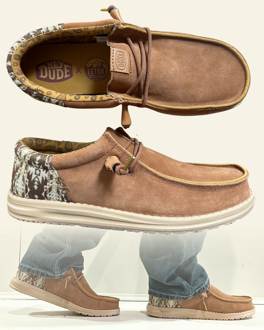 HEYDUDE | Men | Wally Funk Teton Suede | Argan Oil-Multi