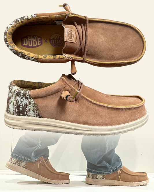 HEYDUDE | Men | Wally Funk Teton Suede | Argan Oil-Multi