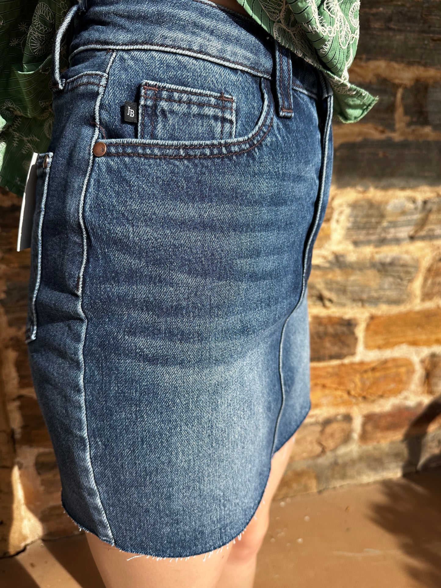 Rigid Magic Jean Mini Skirt | Darn Denim