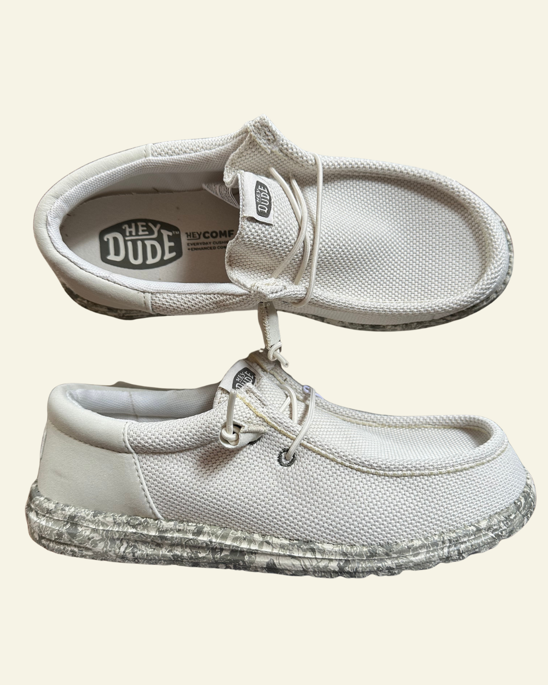 HEYDUDE | Men | Wally Funk Mesh Field Camo | Silver Birch - Tea Leaf