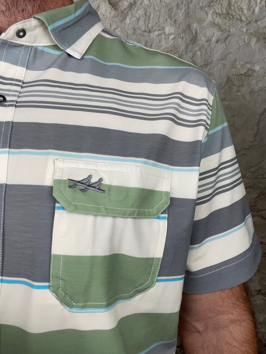 Two Dove Outdoors | The Rio Short Sleeve | Baja Gray/Green